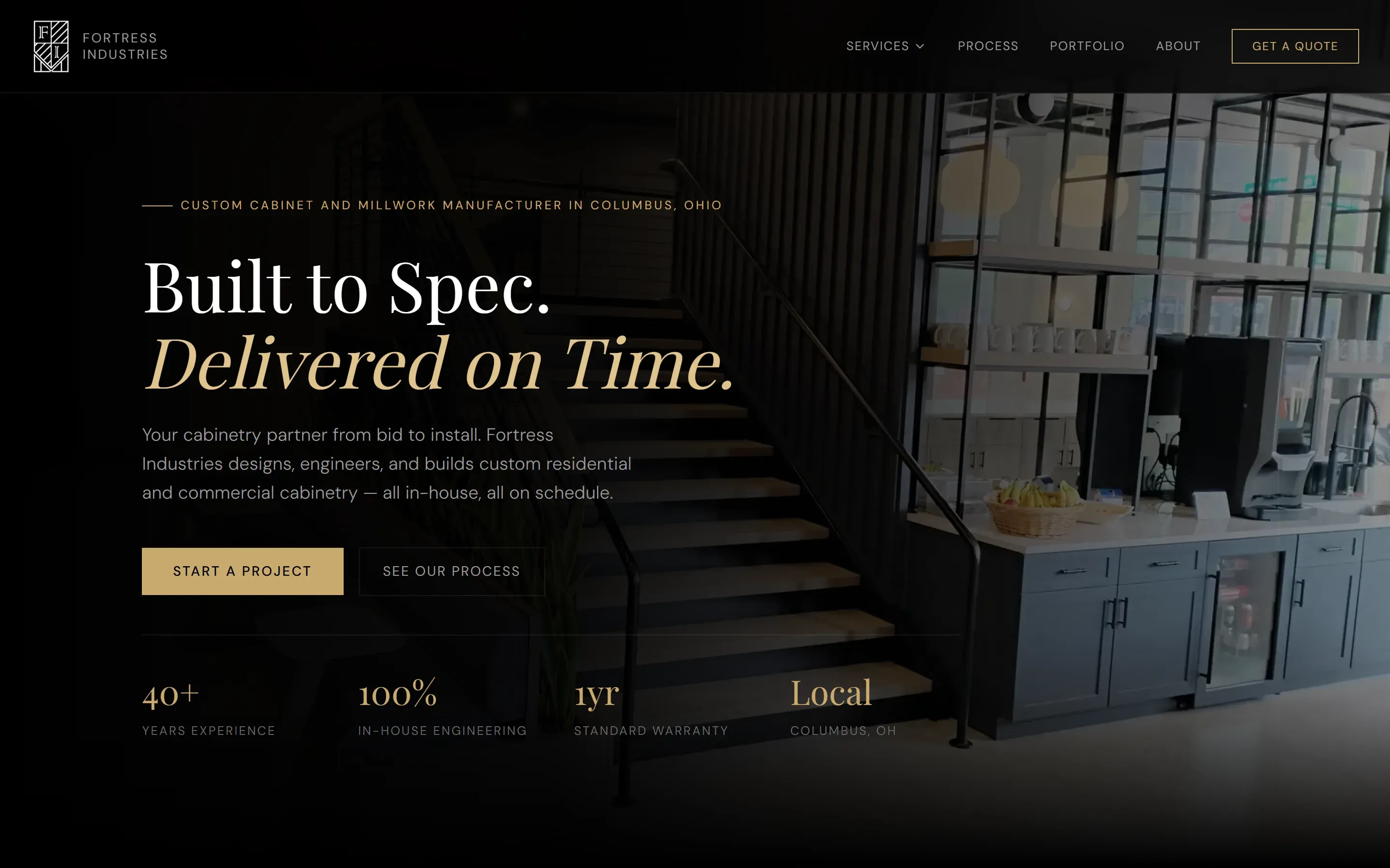 Fortress Industries — website screenshot