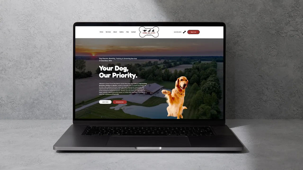 Come Sit & Stay Kennel - Dog Boarding and Grooming project showcase