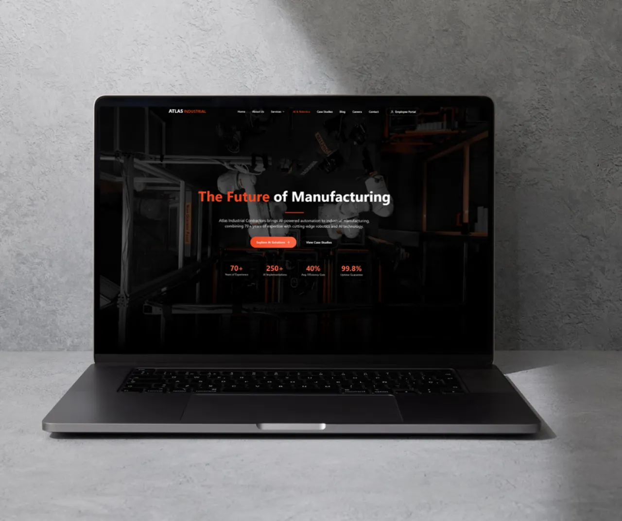 Professional custom web design workspace showcasing modern design tools, color palettes, and creative elements for Columbus Ohio businesses